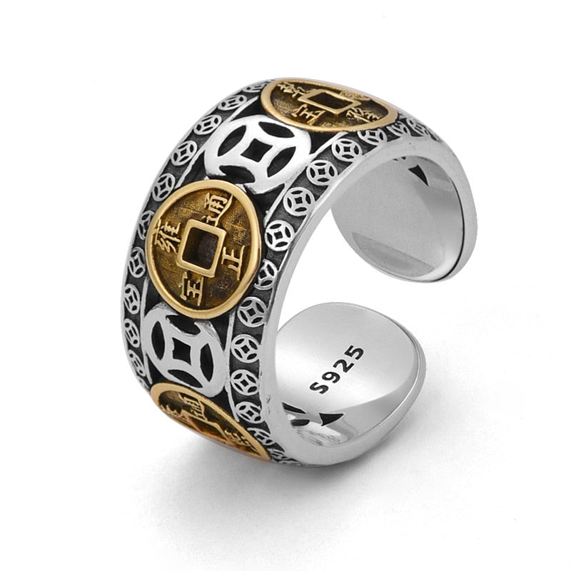 GET LUCKY CHINESE COIN RING
