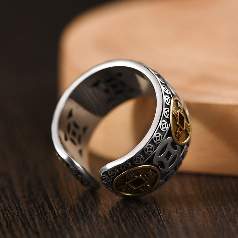 GET LUCKY CHINESE COIN RING