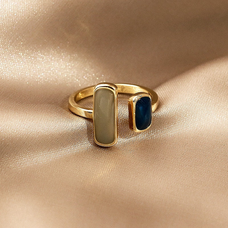 FRENCH RETRO SQUARE RING