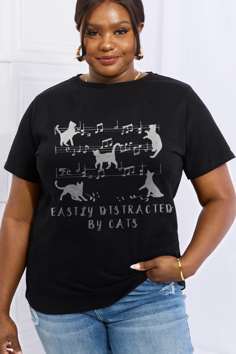 EASILY DISTRACTED BY CATS TEE