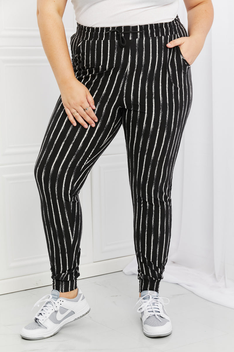 STAY IN STRIPED JOGGERS