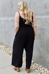 ALL DAY WIDE LEG BUTTON DOWN JUMPSUIT