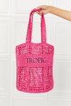 TROPIC BABE STRAW TOTE