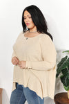 OLLIE OVERSIZED SOFT RIBBED TOP