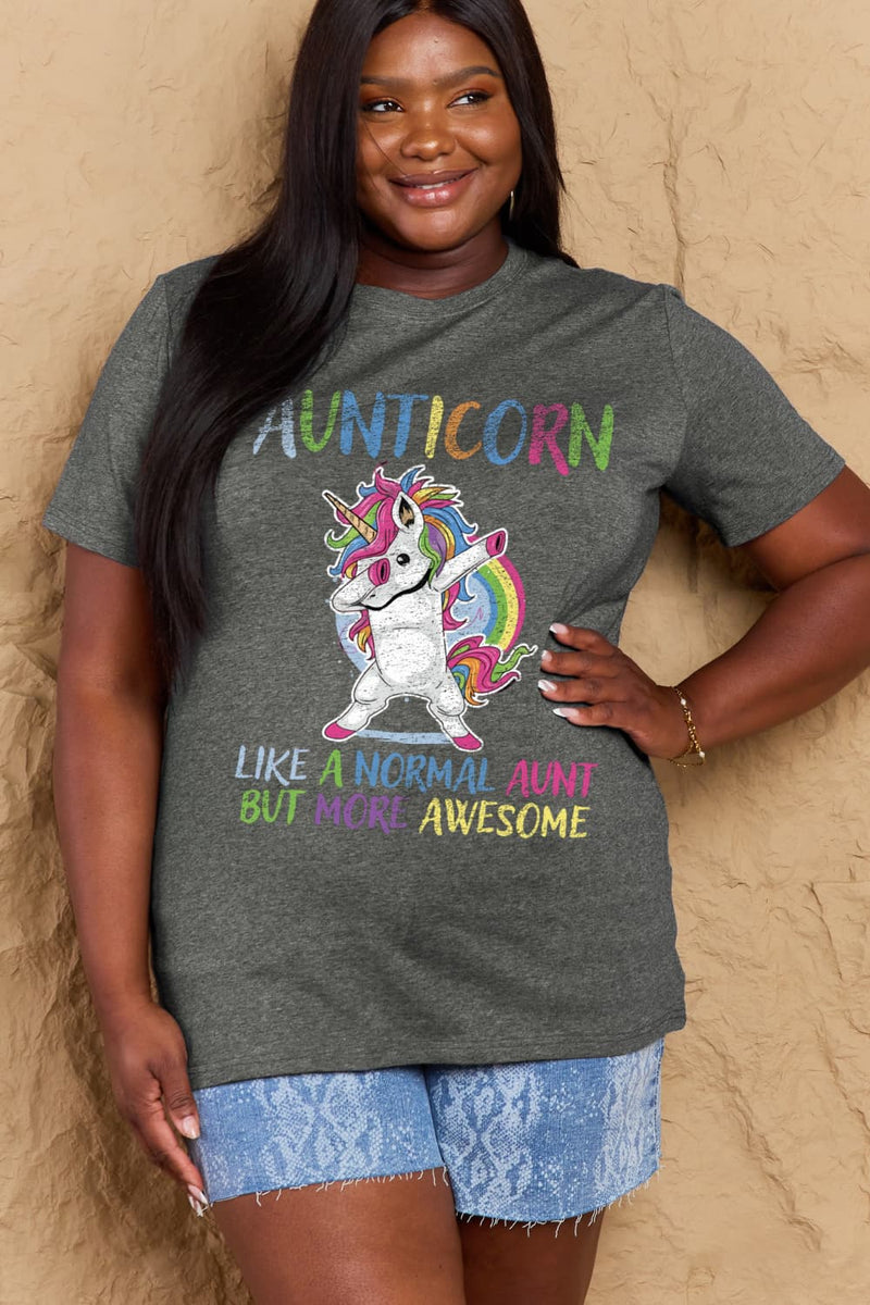 AUNTICORN LIKE A NORMAL AUNT BUT MORE AWESOME TEE