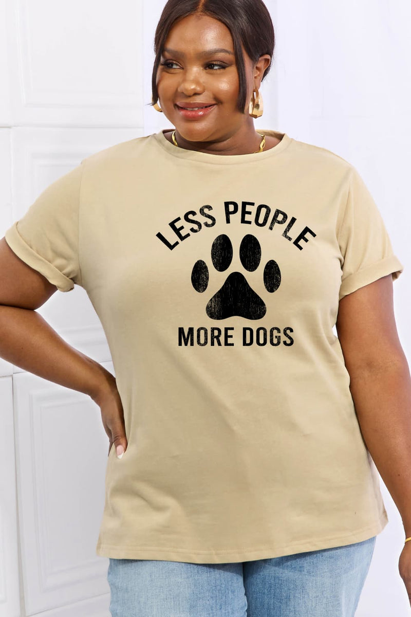 LESS PEOPLE MORE DOGS TEE