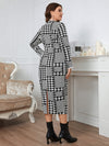 HOUNDSTOOTH BUTTON-DOWN MIDI
