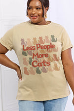 LESS PEOPLE MORE CATS TEE